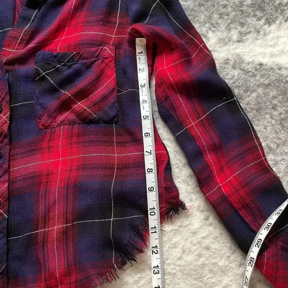 🔥4/$20 Anthropologie Cloth & Stone Plaid Shirt - Picture 9 of 12